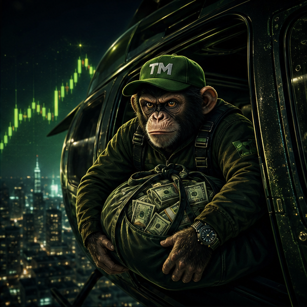 Trade Monkey helicopter scene